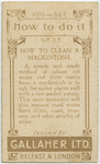 How to clean a mackintosh.