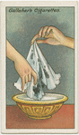 How to take ink stains out a handkerchief.