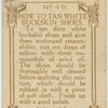 How to tan white buckskin shoes.