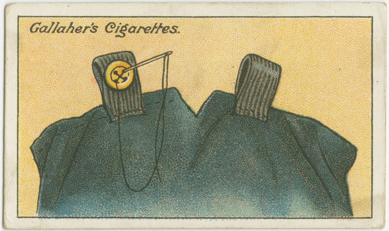 How to sew on overall buttons. - NYPL Digital Collections