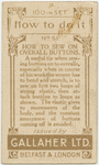 How to sew on overall buttons.