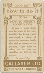 How to remedy loose shoes.