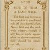 How to trim a lamp wick.