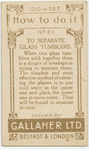 How to separate glass tumblers.