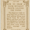 How to draw a duck without pencil leaving the paper.