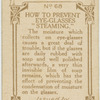How to prevent eye glasses steaming.