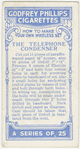 The telephone condenser.