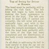 Arthur G. Havers: top of swing for driver or brassie.