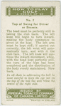 Arthur G. Havers: top of swing for driver or brassie.