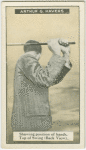 Arthur G. Havers: showing position of hands.  Top of swing (back view).