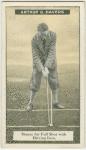 Arthur G. Havers: stance for full shot with driving iron.