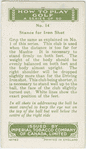 Arthur G. Havers: stance for iron shot.