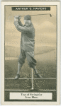 Arthur G. Havers: top of swing for iron shot.