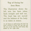 Arthur G. Havers: top of swing for iron shot.