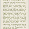 Arthur G. Havers: finish of swing for iron shot.