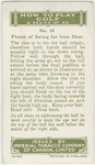 Arthur G. Havers: finish of swing for iron shot.