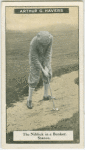 Arthur G. Havers: the niblick in a bunker stance.
