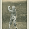 Arthur G. Havers: mashie shot. Top of the swing.