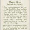 Arthur G. Havers: mashie shot. Top of the swing.