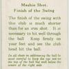 Arthur G. Havers: mashie shot. Finish of the swing.