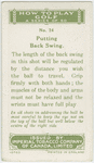 Arthur G. Havers: putting back swing.