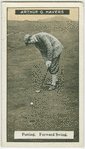 Arthur G. Havers: putting forward swing.