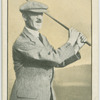 Abe Mitchell: grip of the driver at finish of the swing.