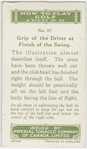 Abe Mitchell: grip of the driver at finish of the swing.