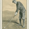 Abe Mitchell: addressing the ball for a full drive.