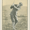 Abe Mitchell: top of the swing for a half-iron shot.