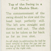 Abe Mitchell: top of the swing in a full mashie shot.