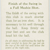 Abe Mitchell: finish of the swing for a full mashie shot.