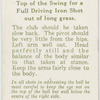 Abe Mitchell: top of the swing for full driving iron shot out of long grass.