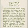 George Duncan: grip of club (side view).