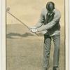 George Duncan: mashie niblick (top of swing for a chip shot).