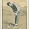 George Duncan: grip and stance for Putting (front view).