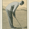 George Duncan: grip and stance for Putting.  Taking the line.