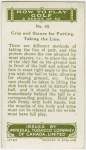 George Duncan: grip and stance for Putting.  Taking the line.