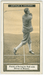 Arthur G. Havers: finish of swing for pull with driver or brassie.