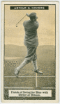 Arthur G. Havers: finish of swing for slice with driver or brassie.