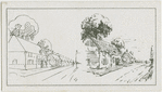 Landscape with cottage.