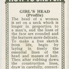 Girl's head (profile).