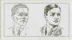 Head of man expressing anger.