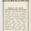 Head of man expressing anger.