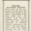Figure playing tennis.