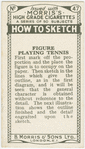 Figure playing tennis.