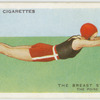 The breast stroke; the poise.