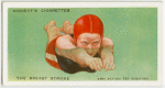 The breast stroke; arm action, first position.