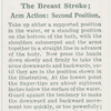 The breast stroke; arm action, second position.