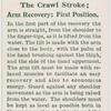The crawl stroke; arm recovery: first position.